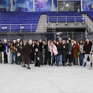 KRSU students celebrated Tatiana's Day at the skating rink!